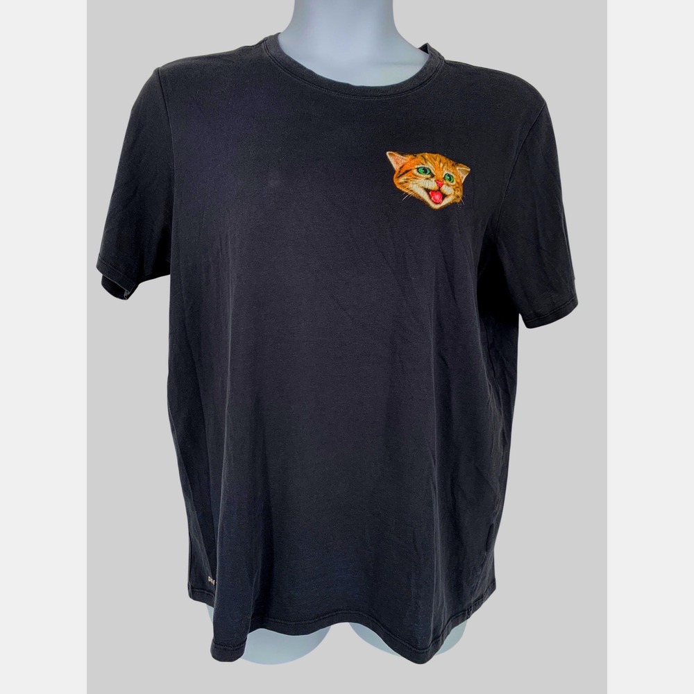Nike SB XL Black Graphic Tee Cat Claw Logo Skate Streetwear